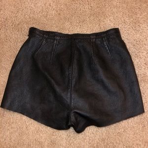 American apparel leather shorts
